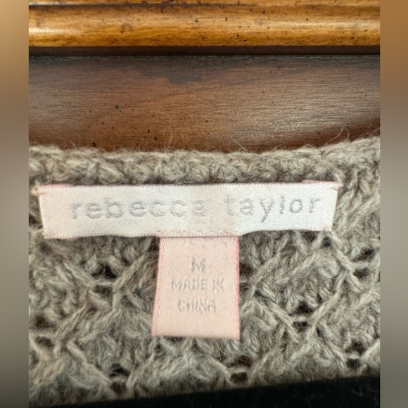 Rebecca Taylor Alpaca Wool V-Neck Sweater Dress - Picture 4 of 5